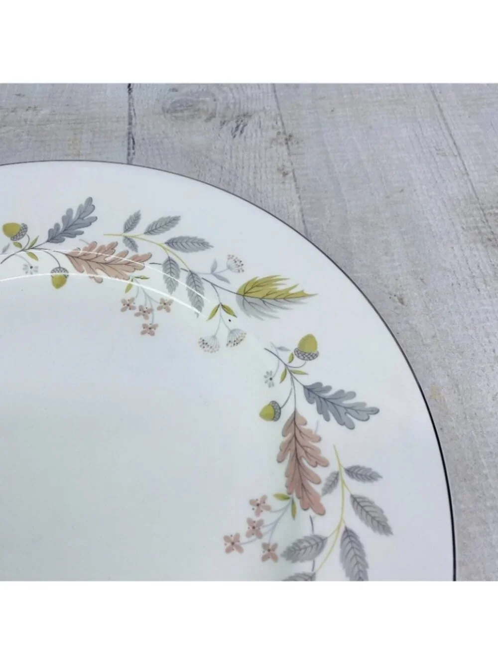 Johnson Brothers LYNTON OLDER SNOWHITE Floral England China Dinner Plate Set 4